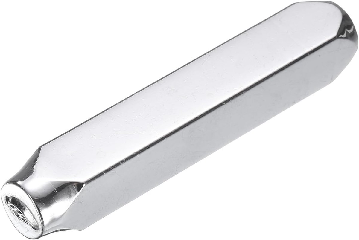 1/4 inch (6 mm) stansgereedschap van 40Cr-legeringsstaal, schattig stansgereedschap voor metaal, kunststof, hout en leer
