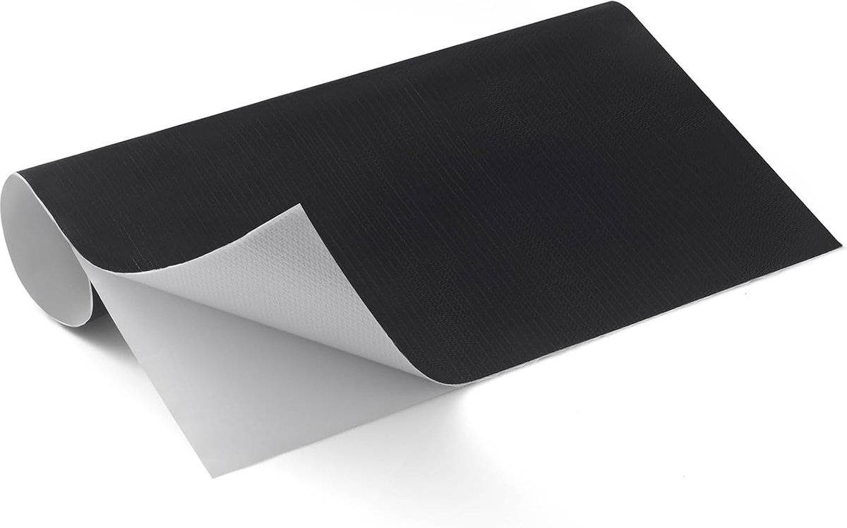 Warmteschild van aluminium voor motorvoertuigen, 30,5 x 30,5 cm – reflecteert 95% van de stralingswarmte ter bescherming van kachels, uitlaatsystemen, motorfietsen, open haarden (zwart)