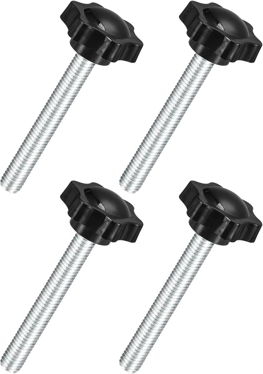 4 stuks M10 x 70 mm sterknoppen, spanknop in zeshoekige vorm kunststof schroef reserveknop handmatige klem voor reserveknop parasolvoet