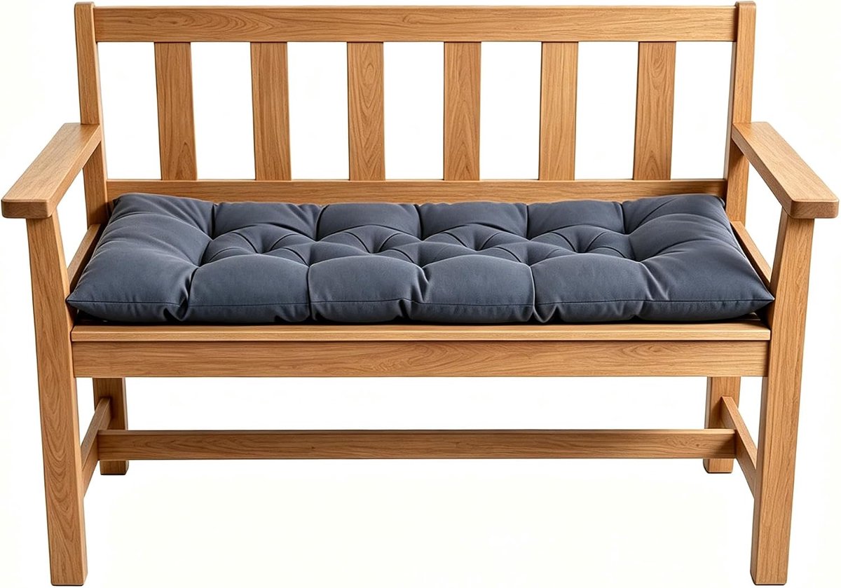 zitkussen, voor binnen en buiten, schommelkussen, kussen voor tuinbank en palletkussens (Anthracite, 100 * 50 * 8 cm)