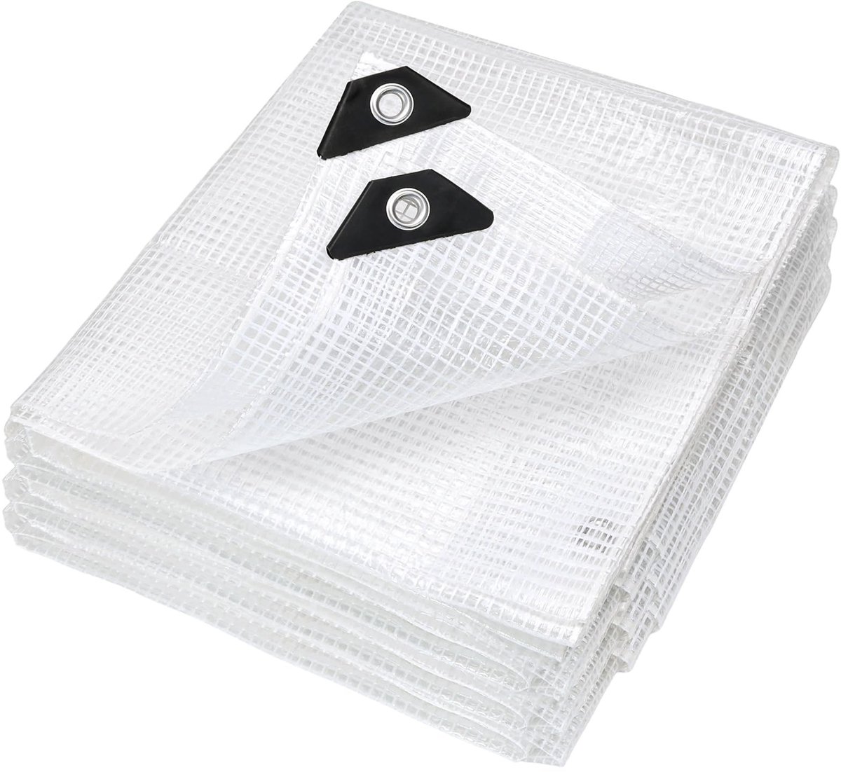 Omgoods - Transparante Tarpaulin 2 x 3 m met Oogjes voor Tuinmeubelen