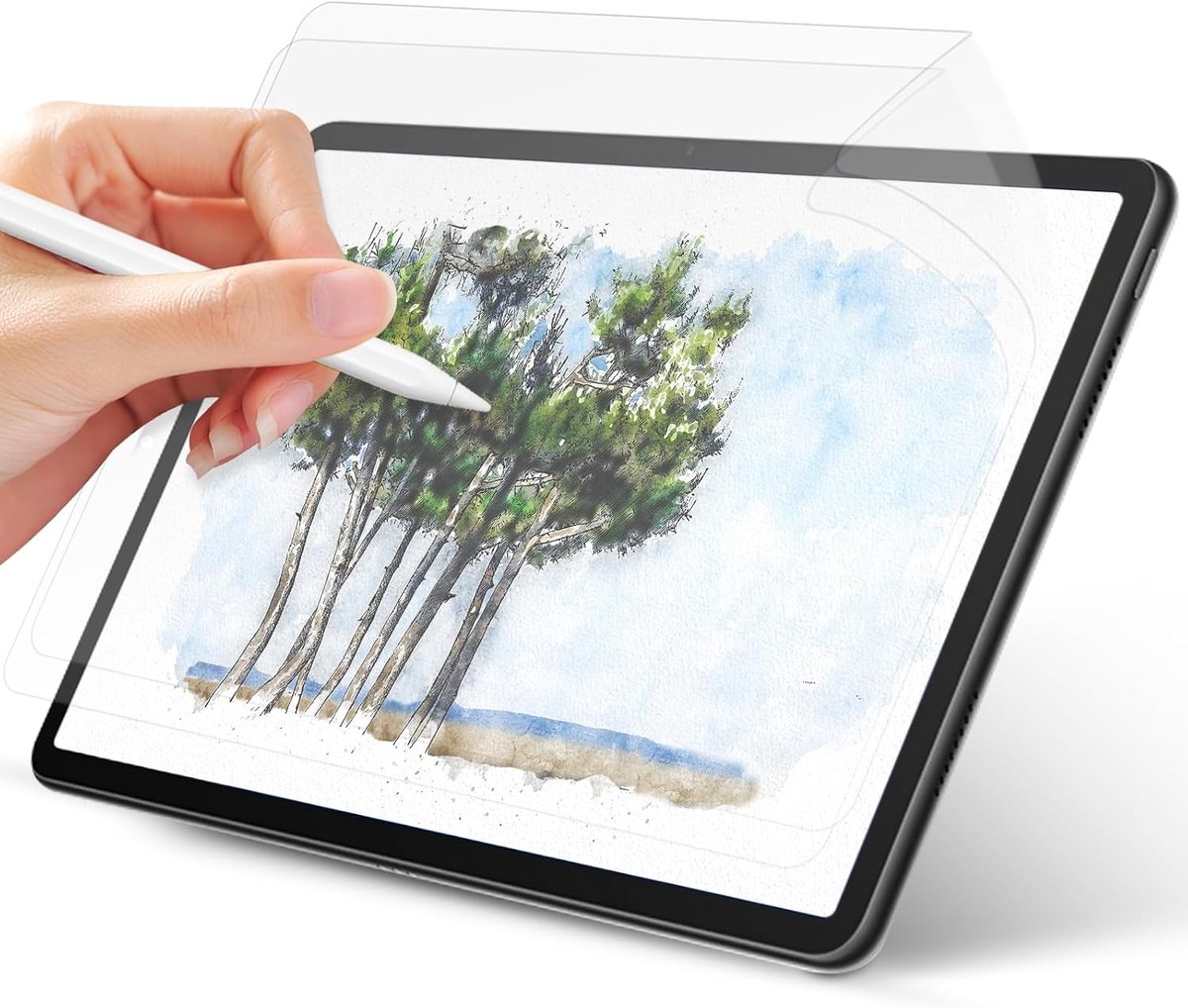 2 stuks papiergevoel beschermfolie voor iPad Pro 13 inch M4 (2024) - matte papierfolie displayfolie, papiergevoeld schrijven, tekenen, niet-verblindend, anti-vingerafdruk