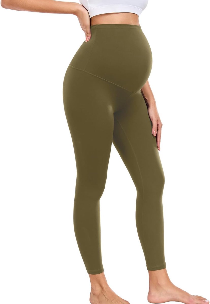 wirarpa Zwangerschapslegging voor dames, over de buik, zwangerschap, yogabroek, boterige work-out, activewear, 63,5 cm | 88% polyamide, 12% lycra, squat-proof, brede tailleband, lounge, zwangerschap, postpartum, machinewasbaar