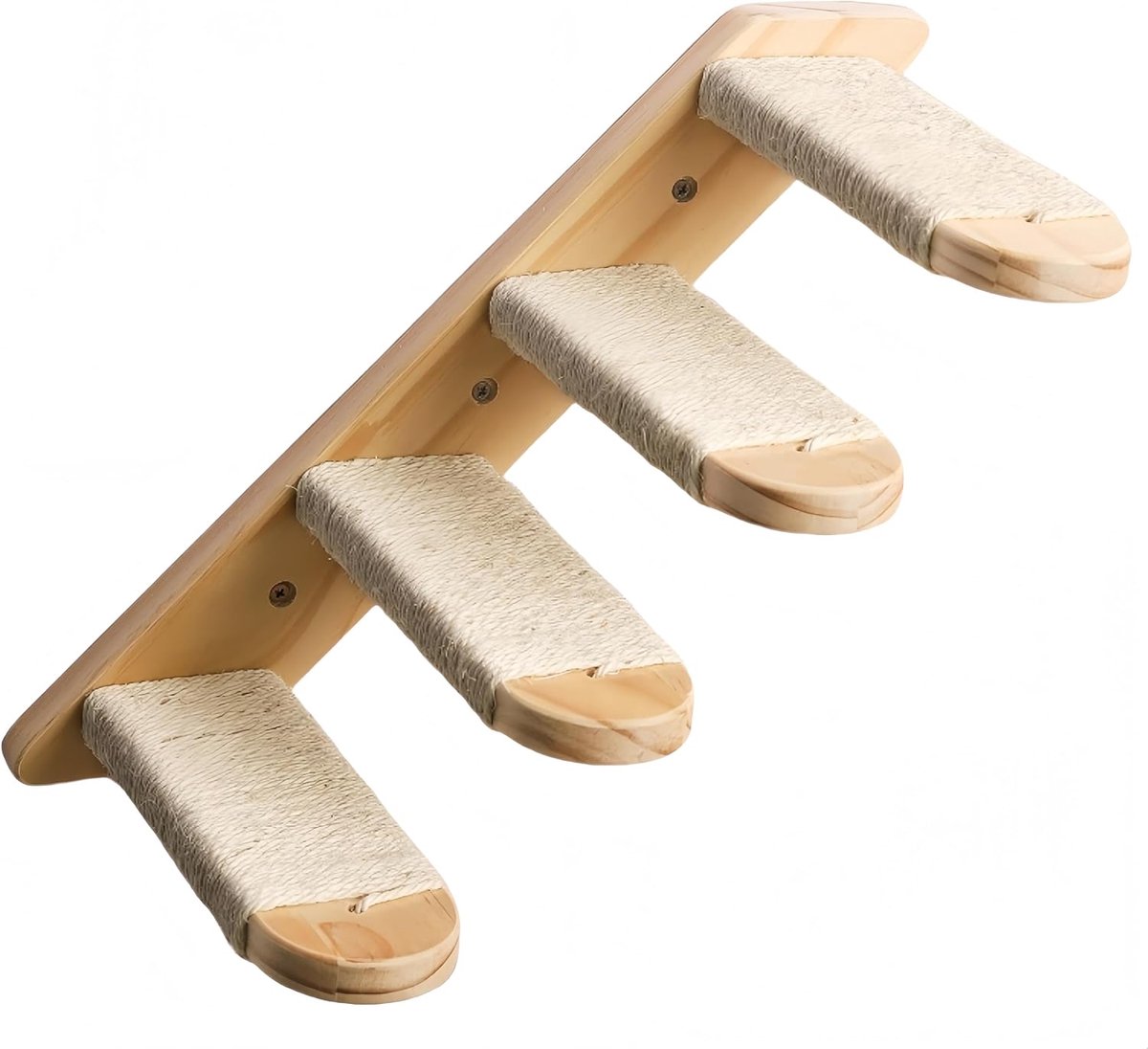 Wall Kattenmeubel, muur, kattenplanken voor de muur, katten, klimwand, klimwand, kattentrap, balkon, katten, wandelementen, vier houten palen