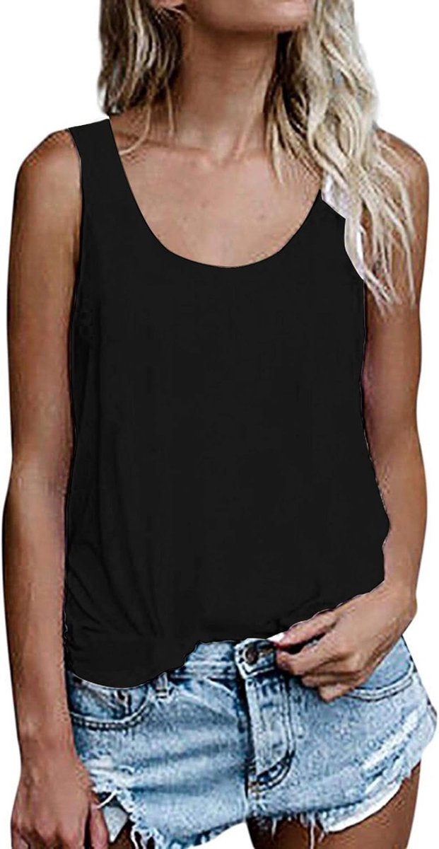 Mouwloze zomertop voor dames, losse pasvorm, tanktop