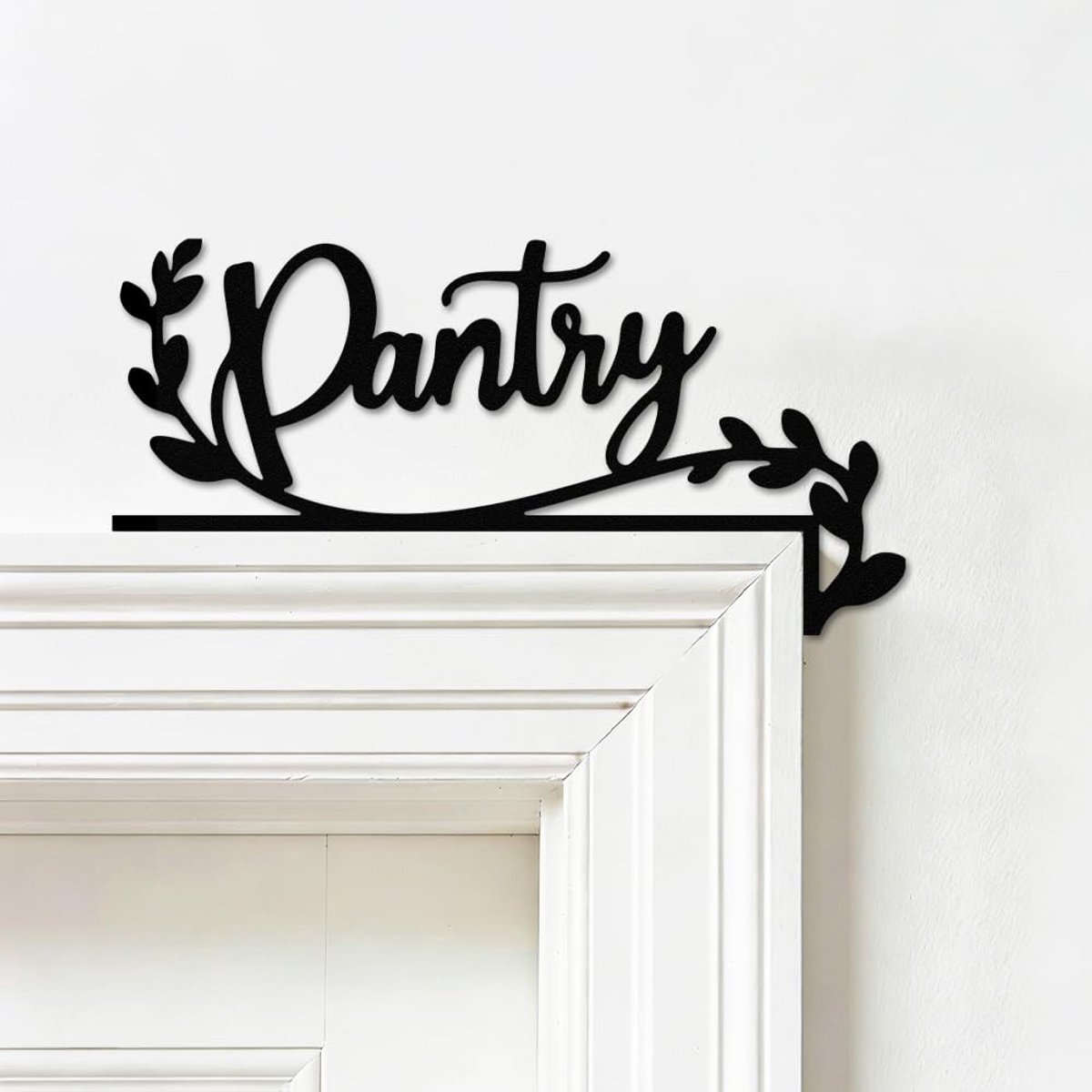 Omgoods - Metalen Deur Topper Decoratie - Zwart IJzer Accent voor Keuken en Kantoor
