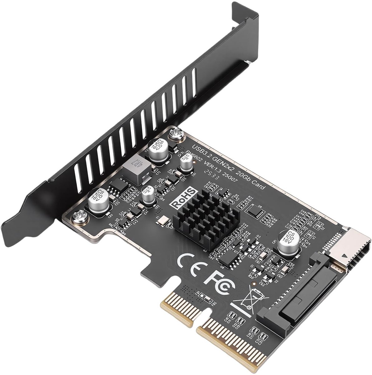 Omgoods - PCIe USB C-kaart - Type E Frontpaneel naar USB 3.0 Uitbreidingskaart