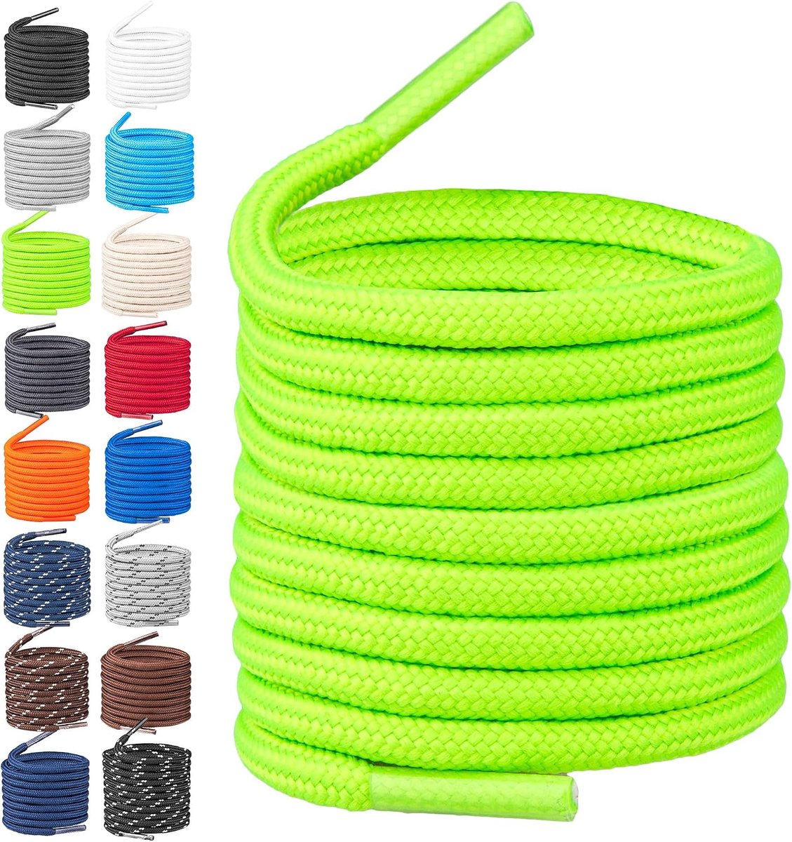 Schoenveters, scheurvaste schoenveters, duurzaam polyester, diameter 4 mm