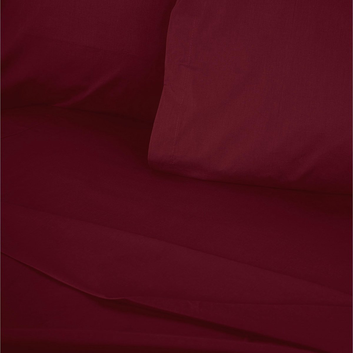 Omgoods - 100% Katoen Ranforce King Fitted Sheet, 160 x 200 + 30 cm, Dusty Rose