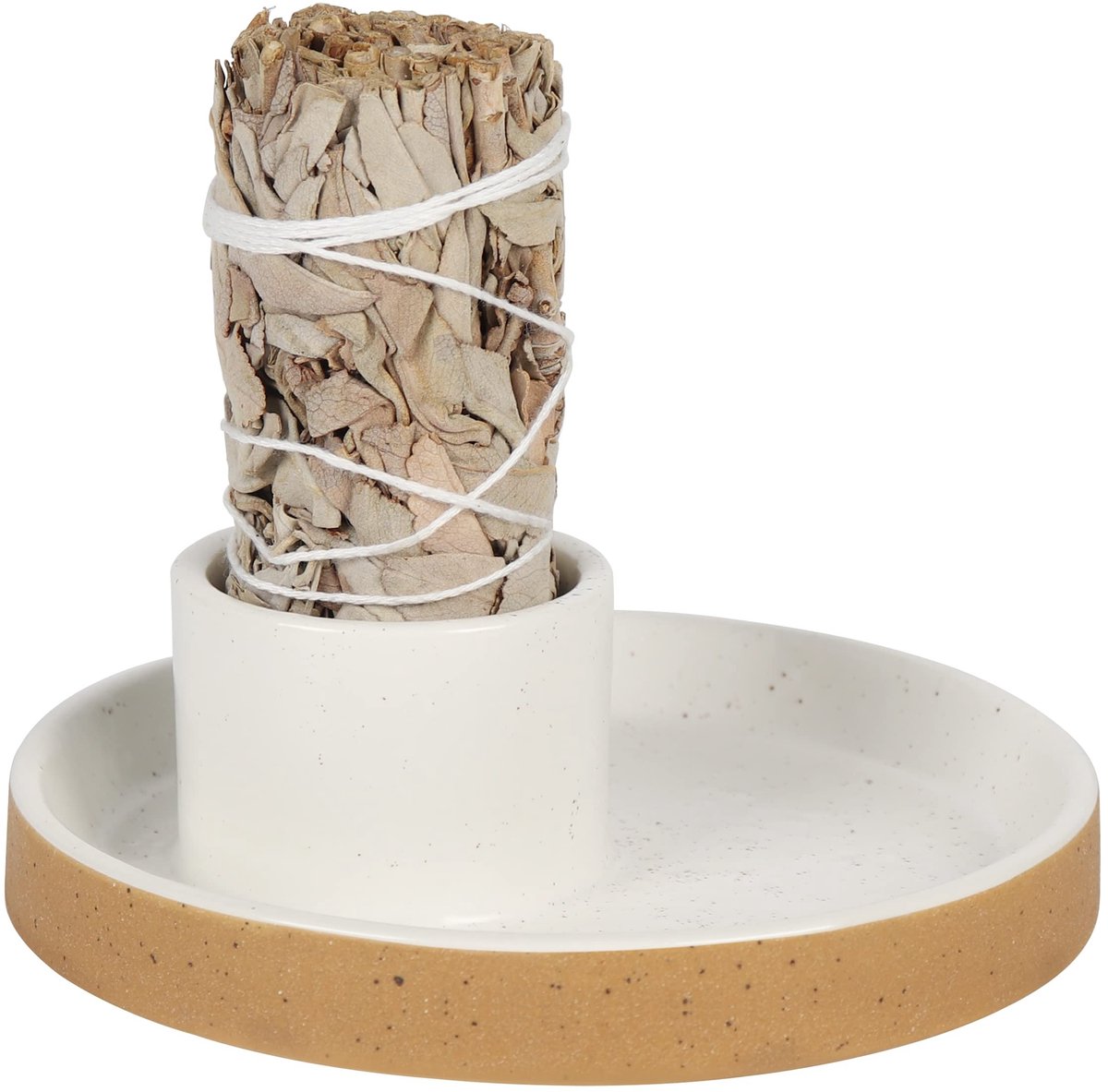 Omgoods - Keramische Wierookhouder - Dubbel Gebruik voor White Sage en Palo Santo
