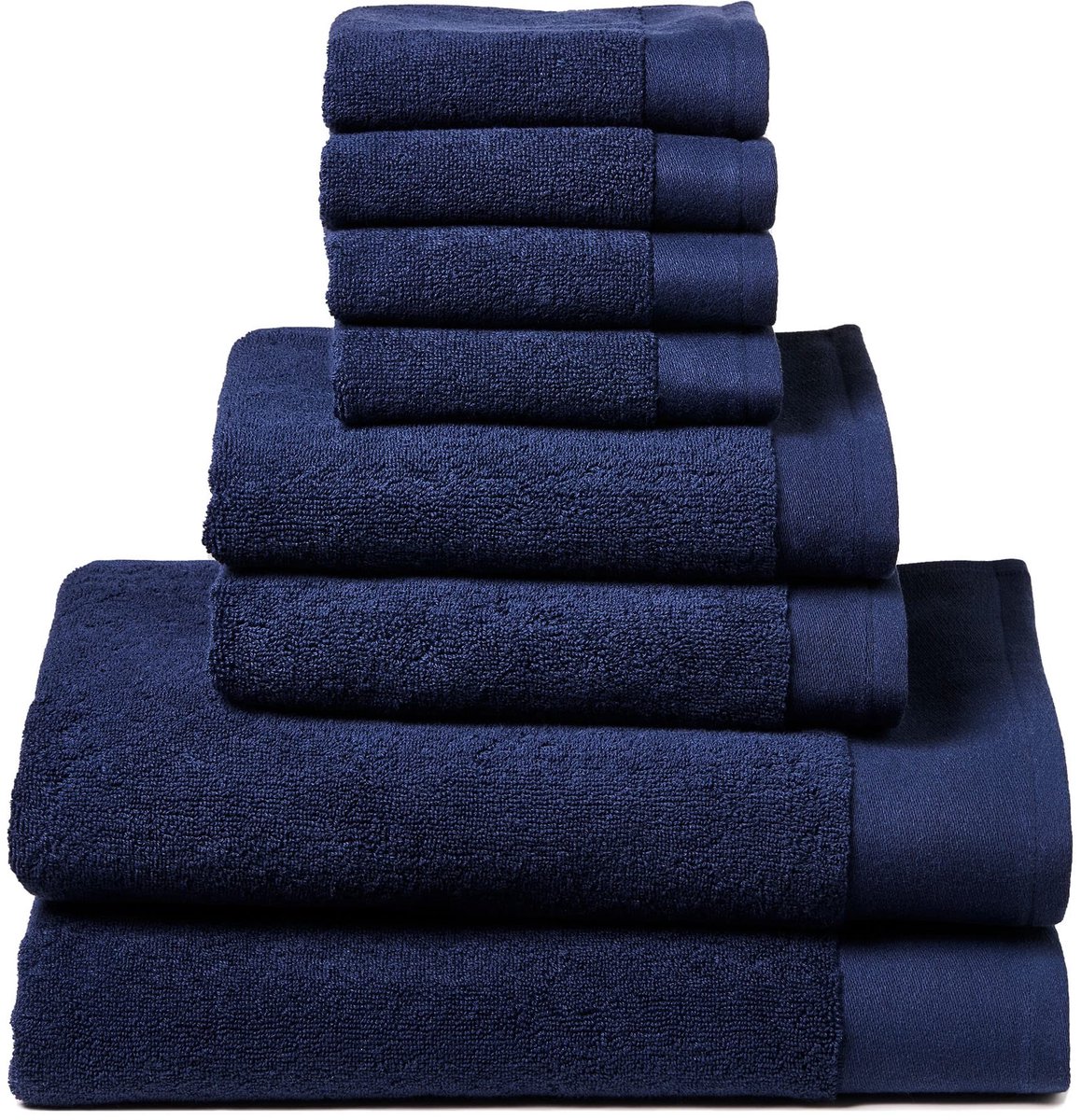 Omgoods - Premium Towel Set van 8 in Blauw
