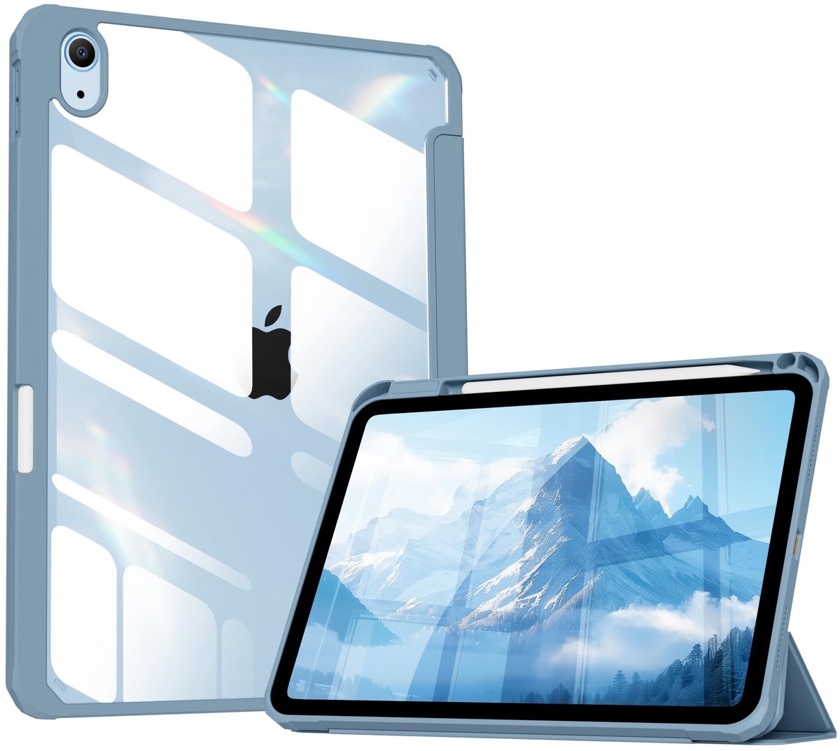 Omgoods - Shockproof Case voor iPad 10th Gen 2022 - Triple Stand met Penhouder