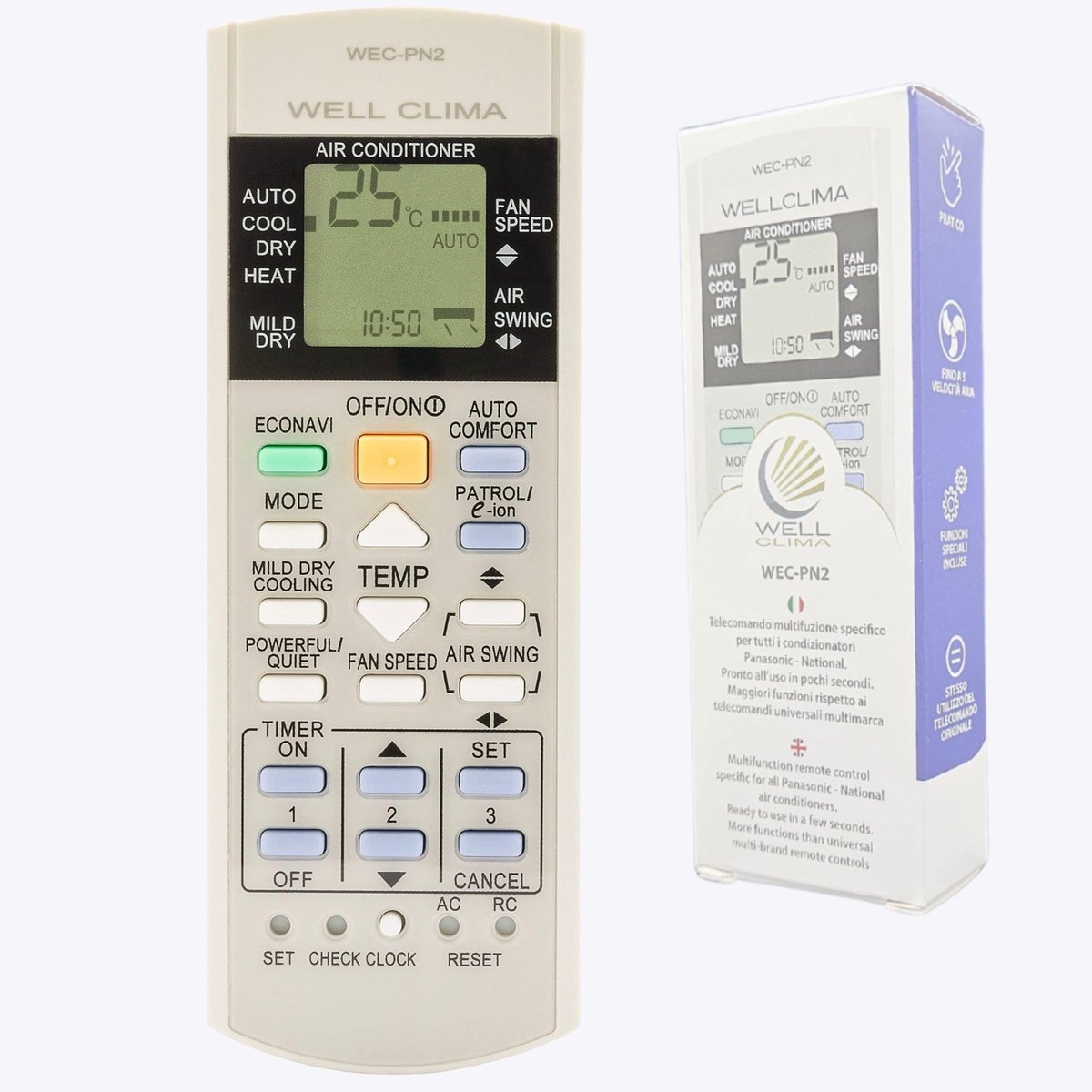 Omgoods - Universele Afstandsbediening voor Panasonic Airco
