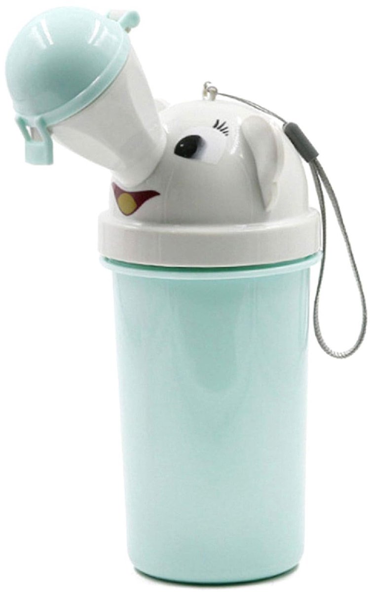 baby kind Potty, urinoir noodtoilet voor jongens en meisjes, reizen urinoirs ladder voor camping auto verkeer jam reizen, lichtblauw (voor jongen)