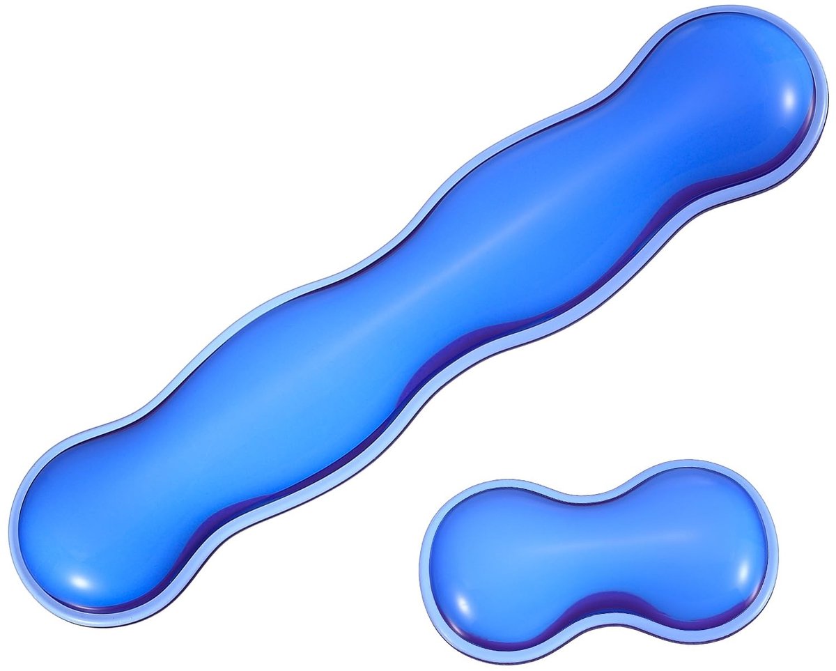Omgoods - Ergonomische Gel Polssteun voor Muismat - Comfortabele Ondersteuning in Blauw