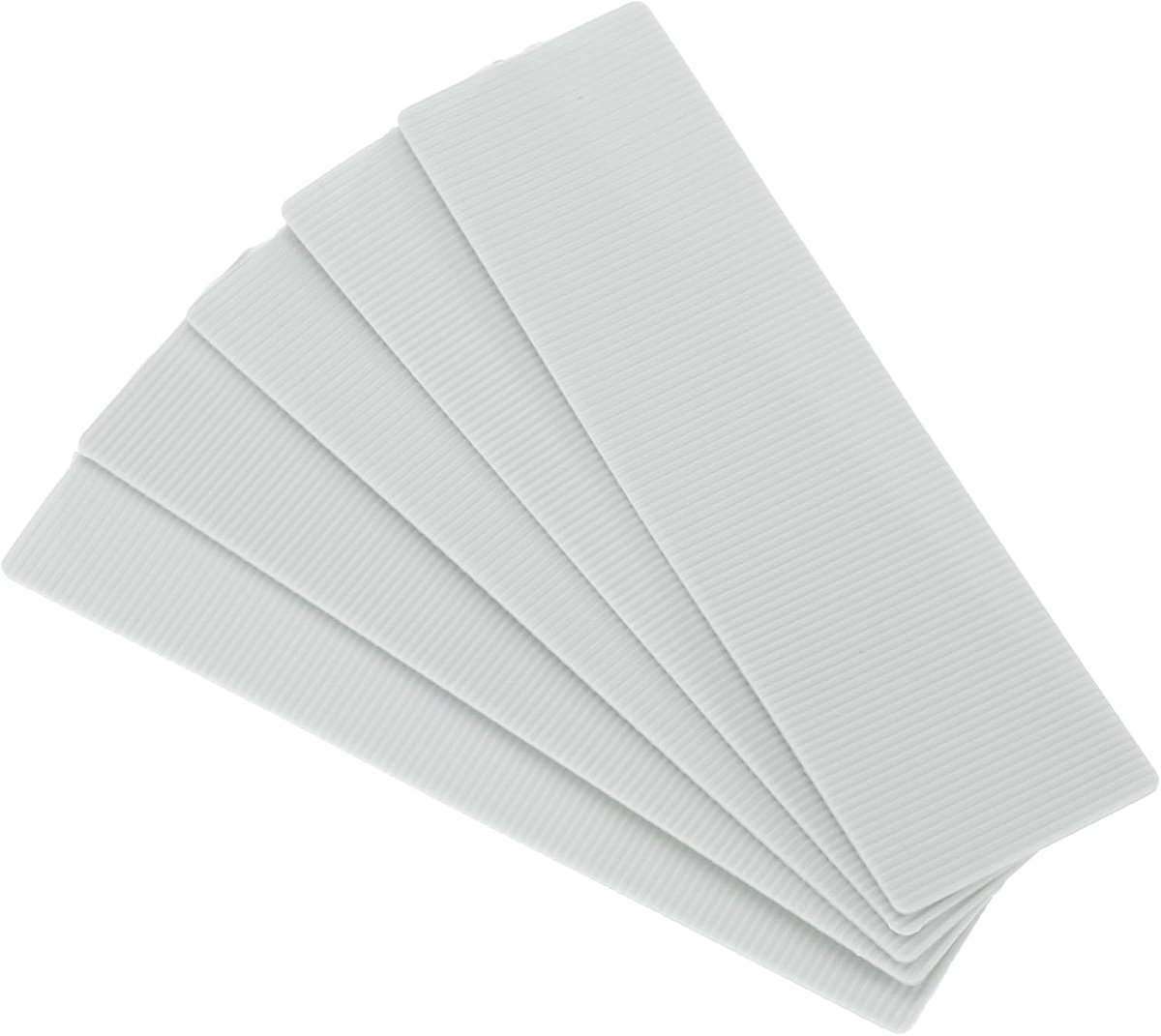 100 stuks onderlegplaten, kunststof afstandhouders, 100 x 28 x 1 mm, tegelwiggen, afstandplaten, compensatieplaten, afstandblokken, onderlegblok, beglazingsblokken voor ramen, grijs
