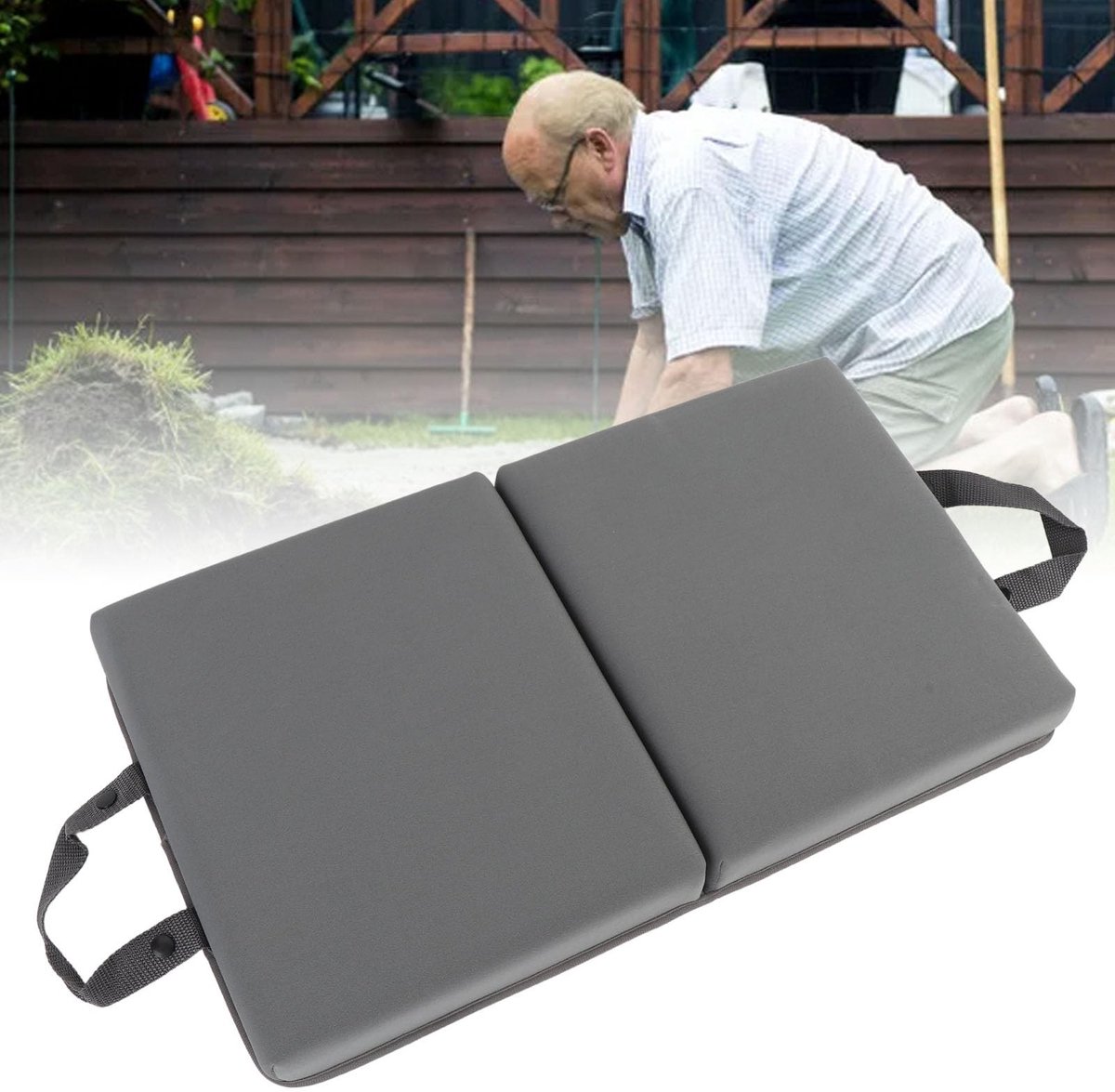 Omgoods - Extra Dikke Knielkussen - Traagschuim Tuin Knielenkussen met Handgreep voor Tuinieren en Werk (S)