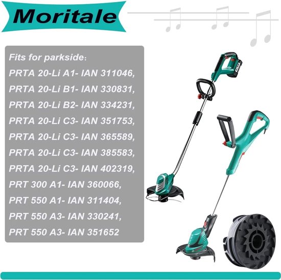 Spoelen vervanging voor Parkside LIDL batterij PRTA 20-Li C3 A1 B2 PRT 550 A1 A3 PRT 300 A1 (Pack van 6) — afbeelding 3