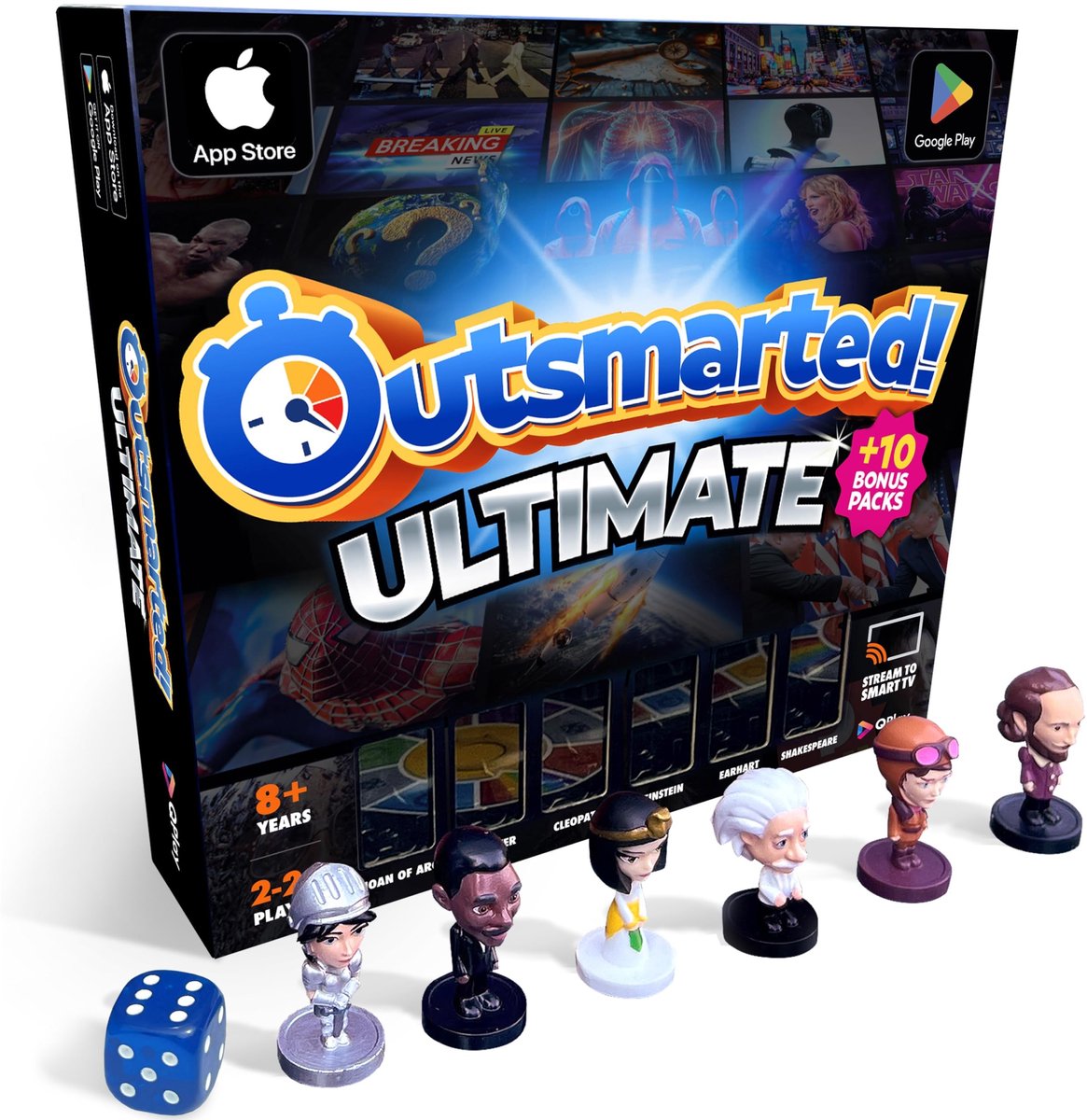 Omgoods - Outsmarted Ultimate Edition - Quizspel voor Kinderen, Tieners en Volwassenen met 10.000+ Vragen