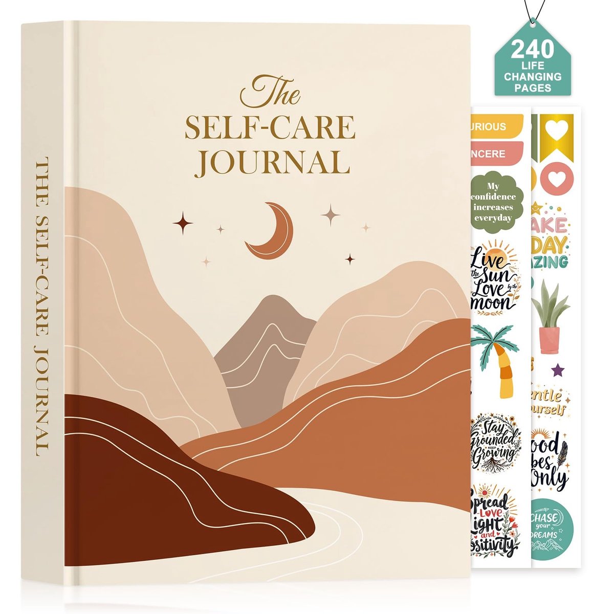 Omgoods- Zelfzorgdagboek voor Vrouwen - Zelfliefde/Geleide Tijdschriften - Dagelijkse Reflectie/Welzijn - Dankbaarheidsplanner - 5 Minuten Geestelijke Gezondheid - Opbeurende Oefeningen - Mindfulnessdagboek