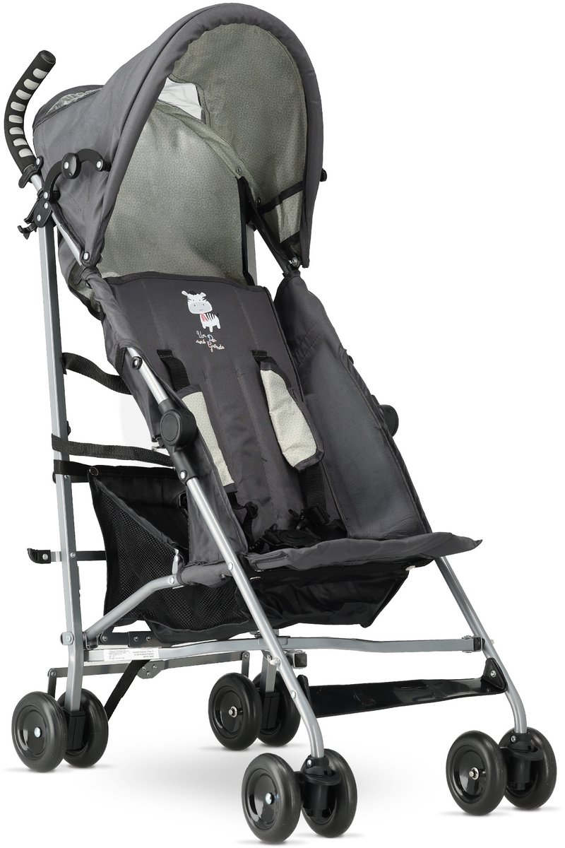 Asalvo Buggy - Paraplu Buggy - Compact Inklapbaar - Grijs/Créme — cadeau in Cadeau-ideeën - foto 5