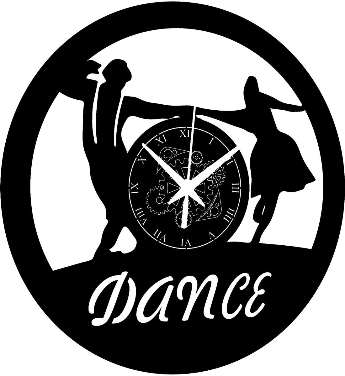 Omgoods - Wandklok Dans en Ballet - Decoratie voor Dansliefhebbers