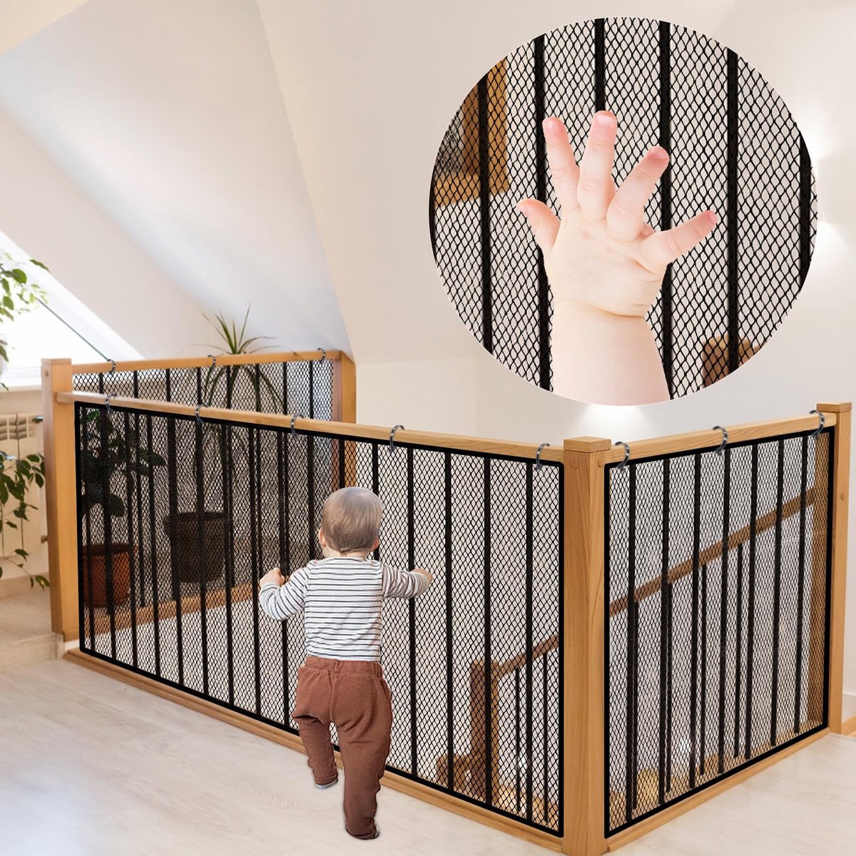 Omgoods- Veiligheidsnet - Waterdicht Polyester Mesh - 3 Meter - Voor Kinderen/Huisdieren - Eenvoudige Installatie - Schokbestendig Design - Veiligheidsgaas