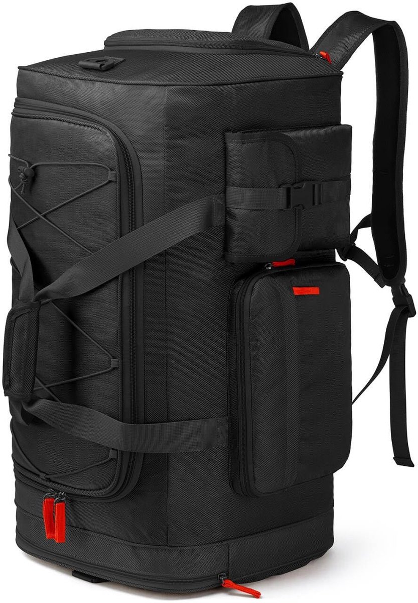 Omgoods - 75 Liter Grote Reistas met Schoencompartiment, Zwart