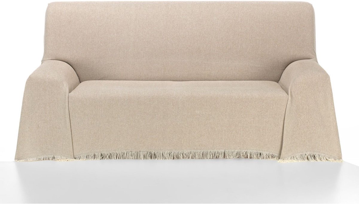 Omgoods - Multifunctionele Bedsprei 230 x 260 cm - Extra Zacht Beige