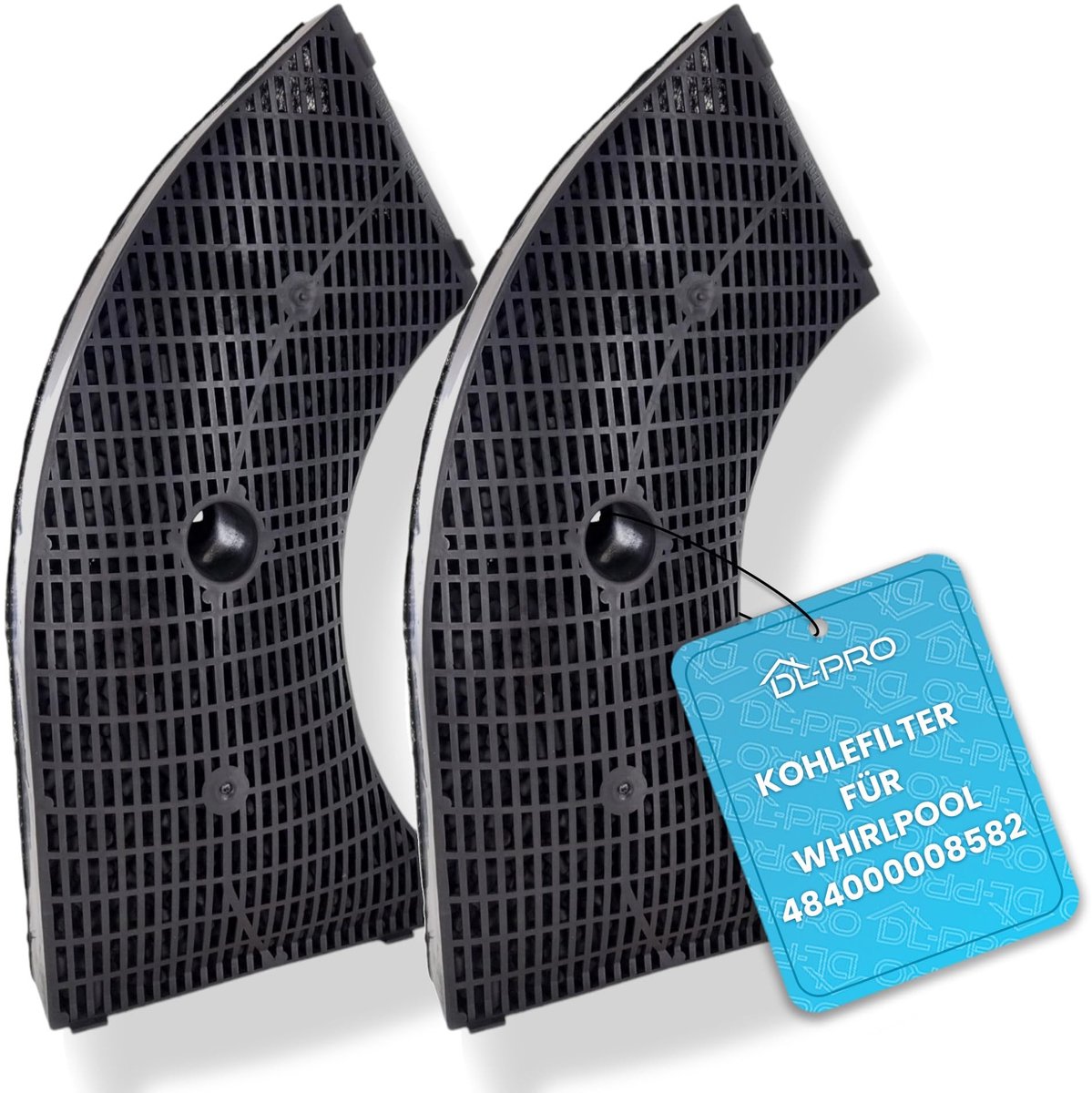 Omgoods - 2 x Koolstoffilter voor Whirlpool en Bosch Afzuigkappen - Typ 10