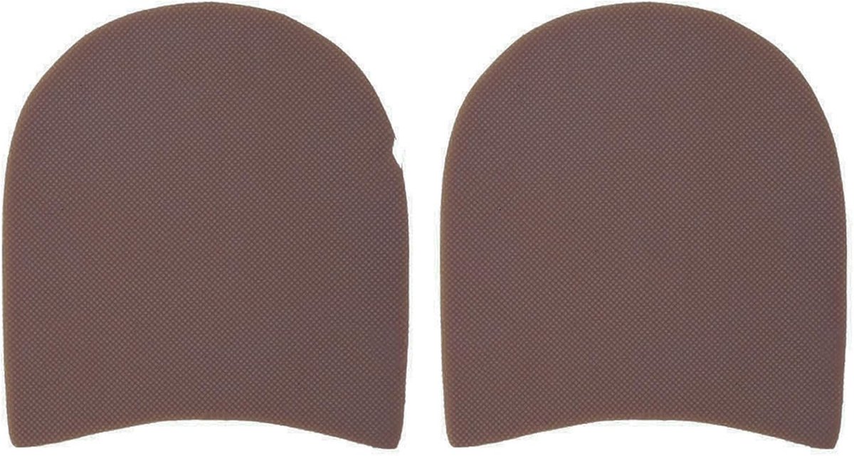 SnelShoppen - Rubber Hakvervanging, Dikke Antislip Zool Pad, Vervangende Schoen Reparatie Accessoires voor Leren Schoenen en Onderkant (BRUIN)