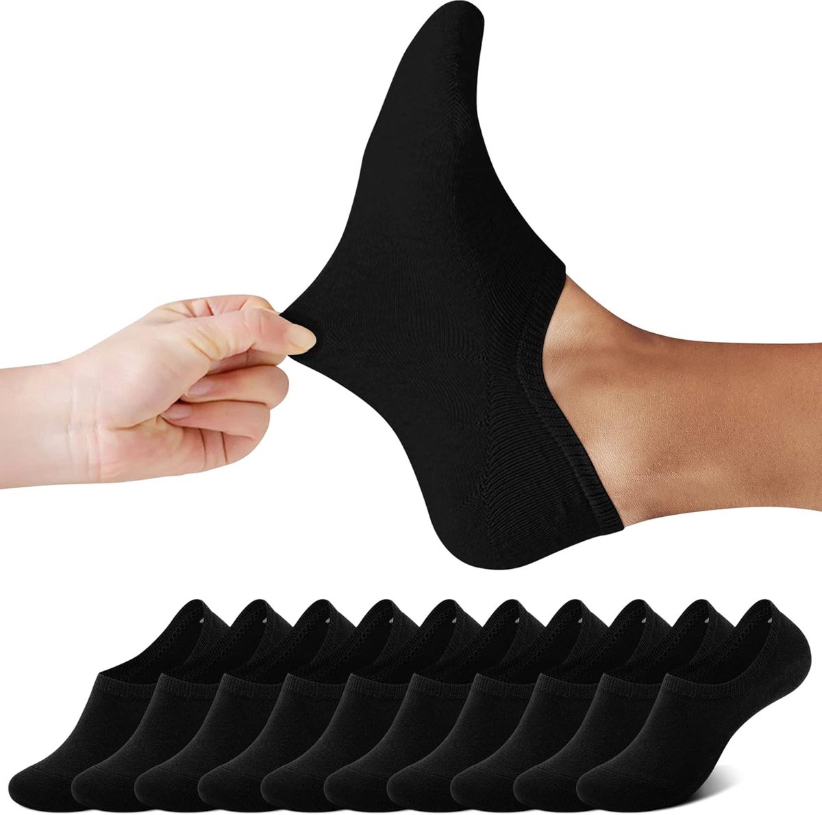 Sokken Dames Heren 10 Pack Sneakersokken