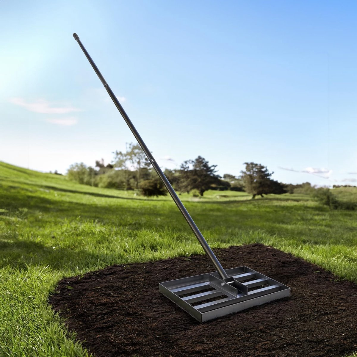 Omgoods - Tuinhark met Verstelbare Handgreep voor Effectieve Bodemverdeling