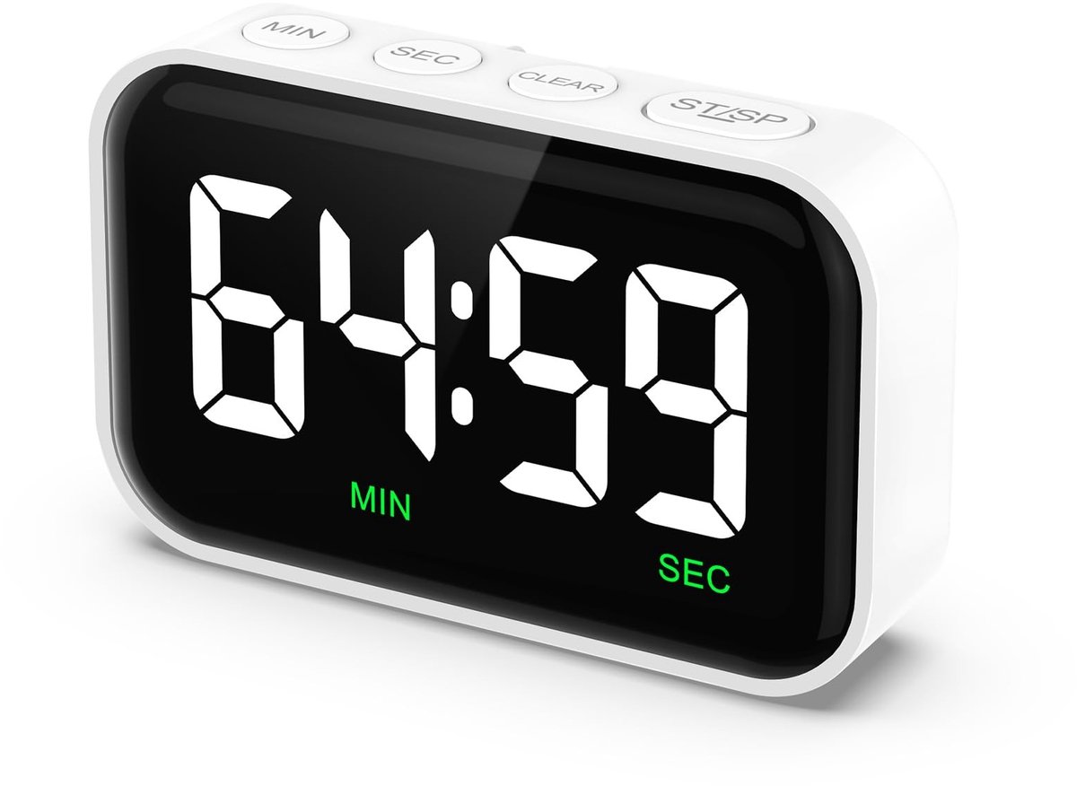 Omgoods - Digitale Keuken Timer met Groot LED Display en Magnetische Bevestiging