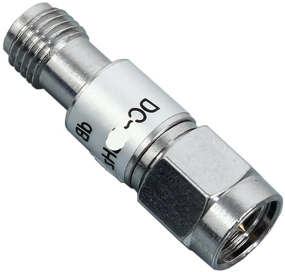 Vaste Dimmer - Coaxiale Stekker - Signaal Dempen - Unieke Weerstand - 4db - Zilver