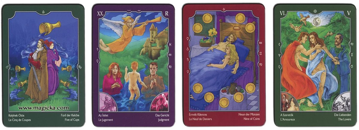 Omgoods - Le Grand Tarot de Amour - 80 kaarten spel in 4 talen