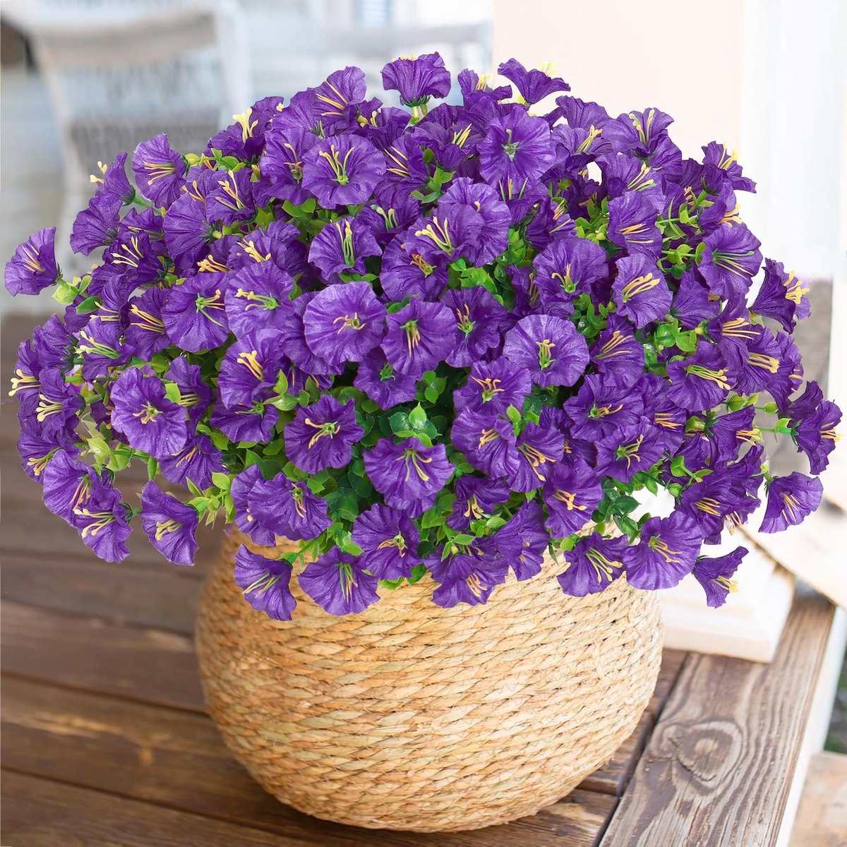 Omgoods - 10 Bundels Kunstmatige Bloemen - UV-bestendige Pioenroos voor Buiten en Decoratie
