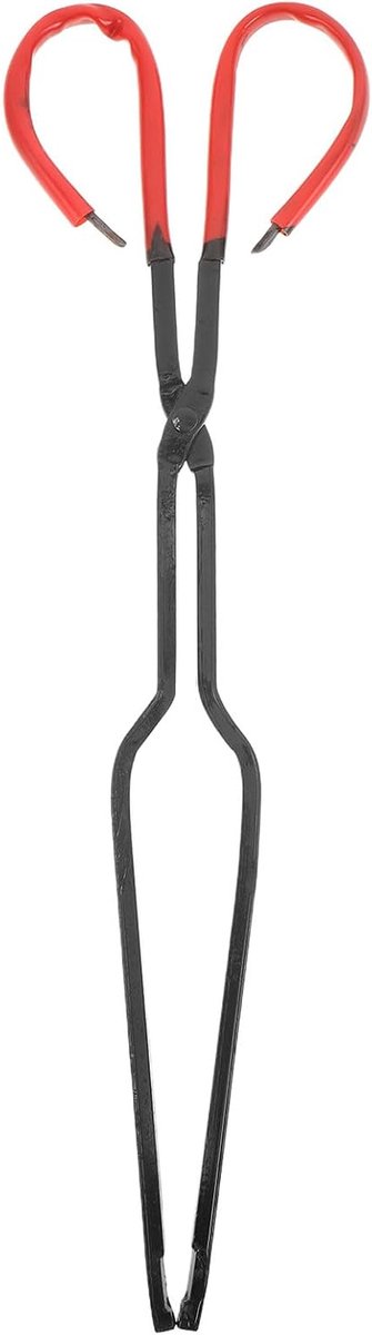 Brandhouttang - Haardtang Houtgrijper - Veilig Vuur Maken - Verlengd Bereik Handvat - 44 cm - Zwart