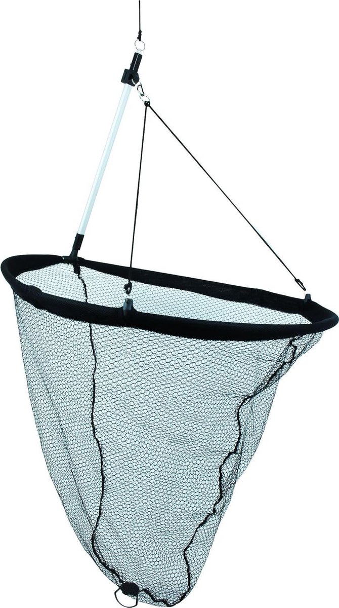 Schepnet Vissen - Vangnet Rubber - Vissen Vanaf Kade - Inclusief 8m Lijn - 83cm Diameter - Zwart — afbeelding 2