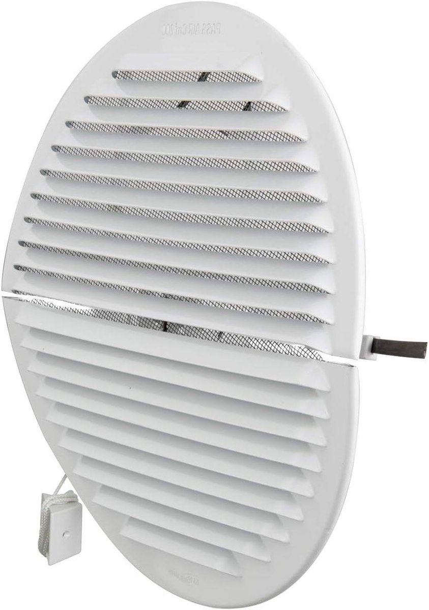 Ventilatierooster - Rond rooster - Luchtcirculatie Verbeteren - Insectenbescherming - Ø 235 mm - Wit