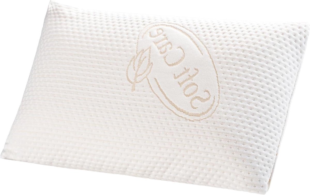 Kinderkussen - Kinderslaapkussen - Comfortabel Slapen - Ergonomische Vorm - 50 x 30 cm - Wit