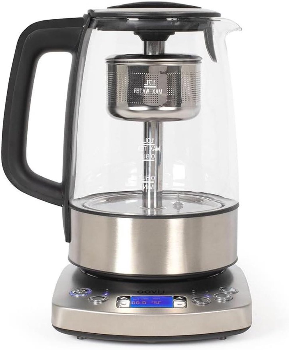 Draadloze Waterkoker - Elektrische Ketel - Snel Water Koken - Automatische Infuser - 1.7 Liter - Grijs