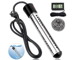 Fokelyi Dompelverwarmer - Dompelaar - Elektrische Waterverwarmer - verwarmingsstaaf - Oververhittingsbeveiliging - Snelle Verwarming - RVS