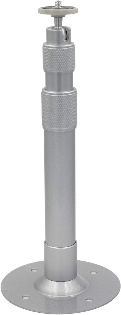 Projector Beugel - Plafondhouder Camera - Thuisbioscoop Opzetten - Verstelbare Lengte - 26-40cm - Zilver