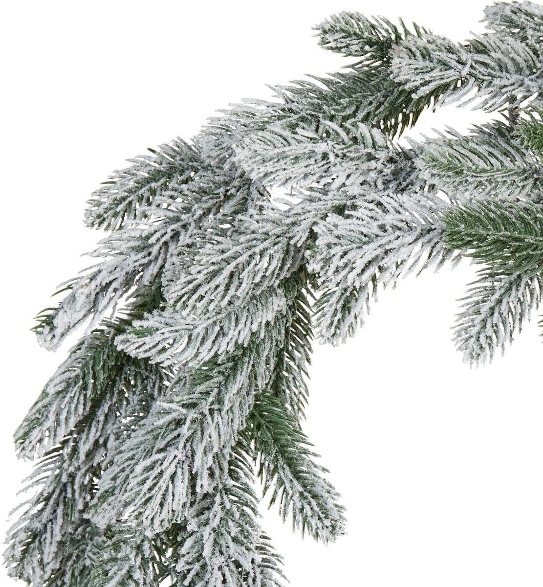 Beliani ALBINI - Krans met LED - Groen - 45 cm - Synthetisch