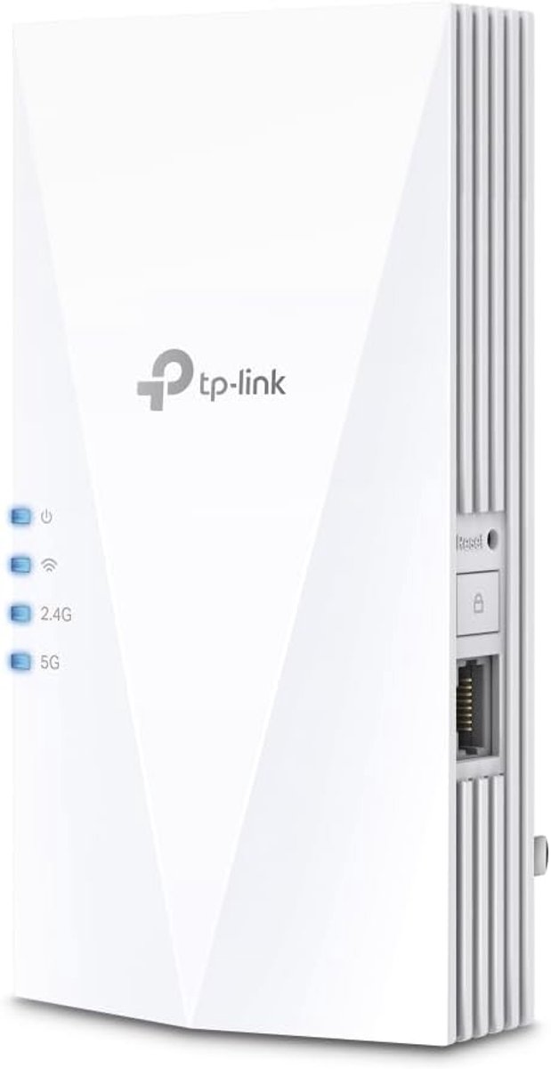 Thijox - WiFi 6 Repeater AX1500 Dual-Band 1200 MBit/s 5GHz + 300 MBit/s 2.4GHz, MU-MIMO, Gigabit Poort, Draadloze Versterker voor Thuis en Kantoor