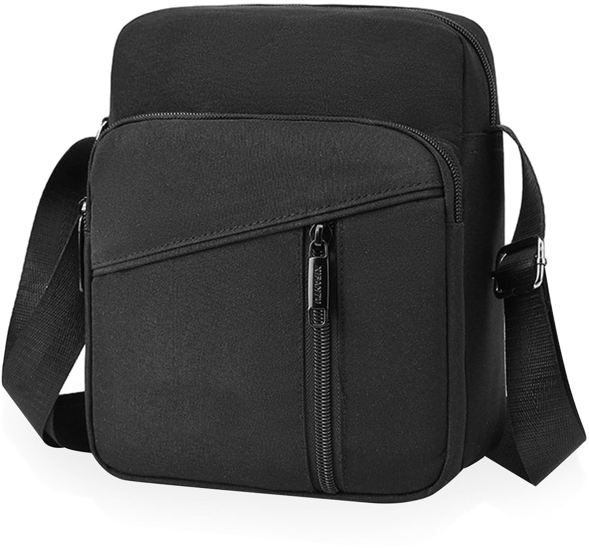 Dailygoods- Herenschoudertas waterdicht - Reisschoudertas - Vrijetijdstas - Verstelbare schouderriem - 4 opbergvakken - 900D Oxford-materiaal - Schoudertas