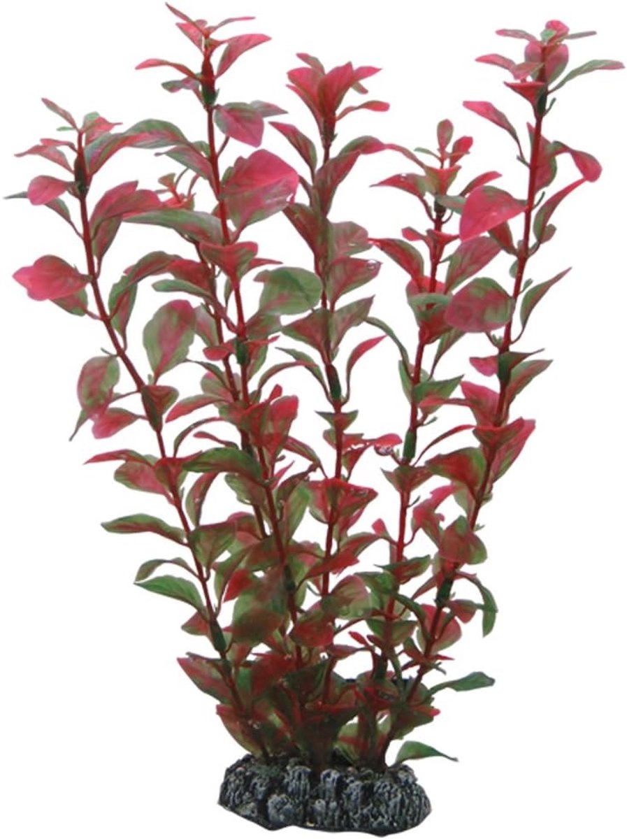 Thijox - Hobby Ludwigia 25 cm - Kunstplant voor Aquariums, Waterplanten, Decoratie, Groen, Onderwaterplanten, Ideaal voor Thuis of Kantoor