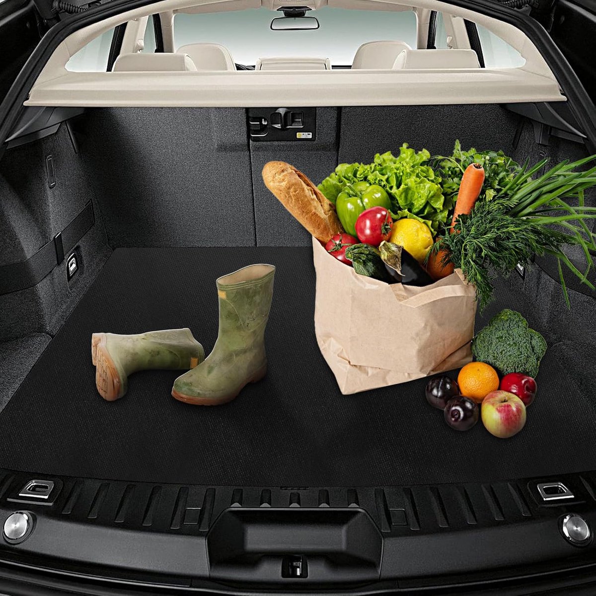 SnelShoppen - Non-slip mat 120 x 100 cm, waterdicht en wasbaar, snijbare antislip mat voor auto, thuis, lade, tapijt, ideaal voor kinderen en dieren