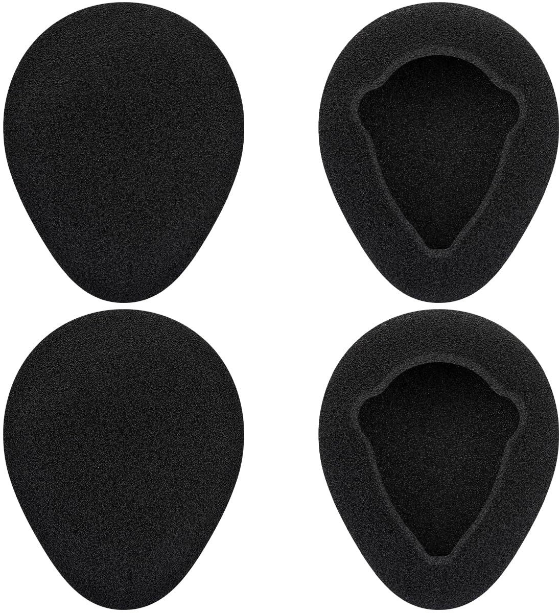 Dailygoods - SOULWIT 2 Pair Vervangende Autostoel Hoofdtelefoon Oorkussens Compatibel met Infrarood Draadloze Hoofdtelefoons, Earpads voor GM Ford Toyota Nissan Honda Entertainment DVD Spelersystemen (Schuim)